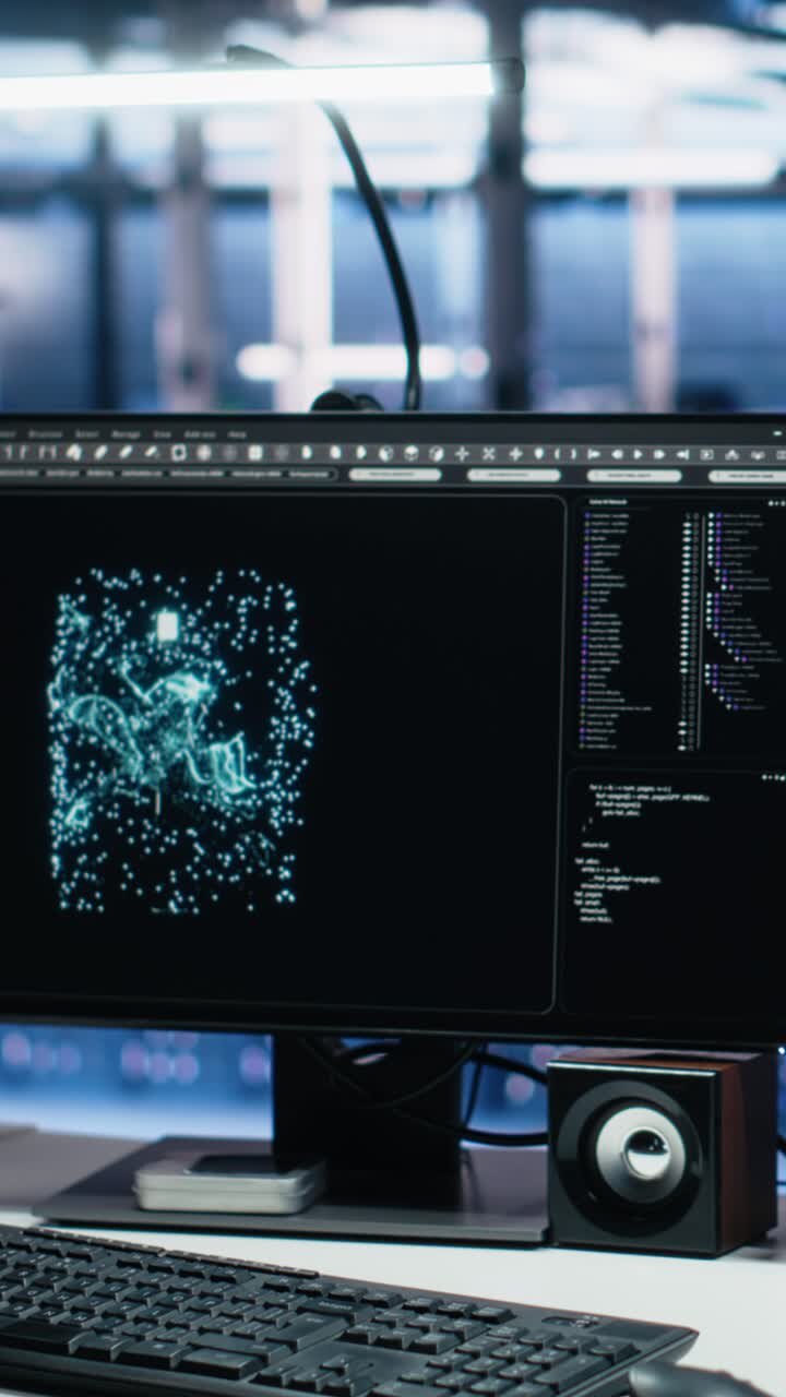 Vertical video Computer systems in data center managing network resources using AI
