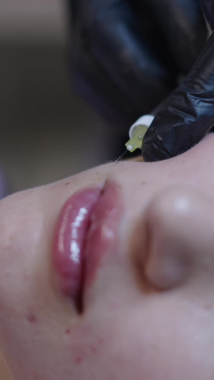 Lip filler injection
