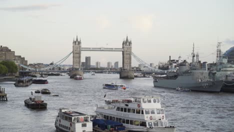 tower bridge and river thames, london