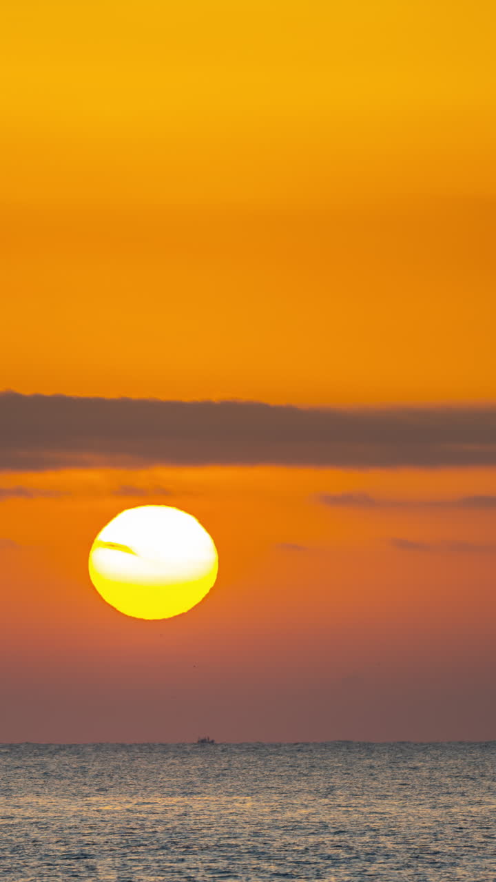 수직으로 바다 장면