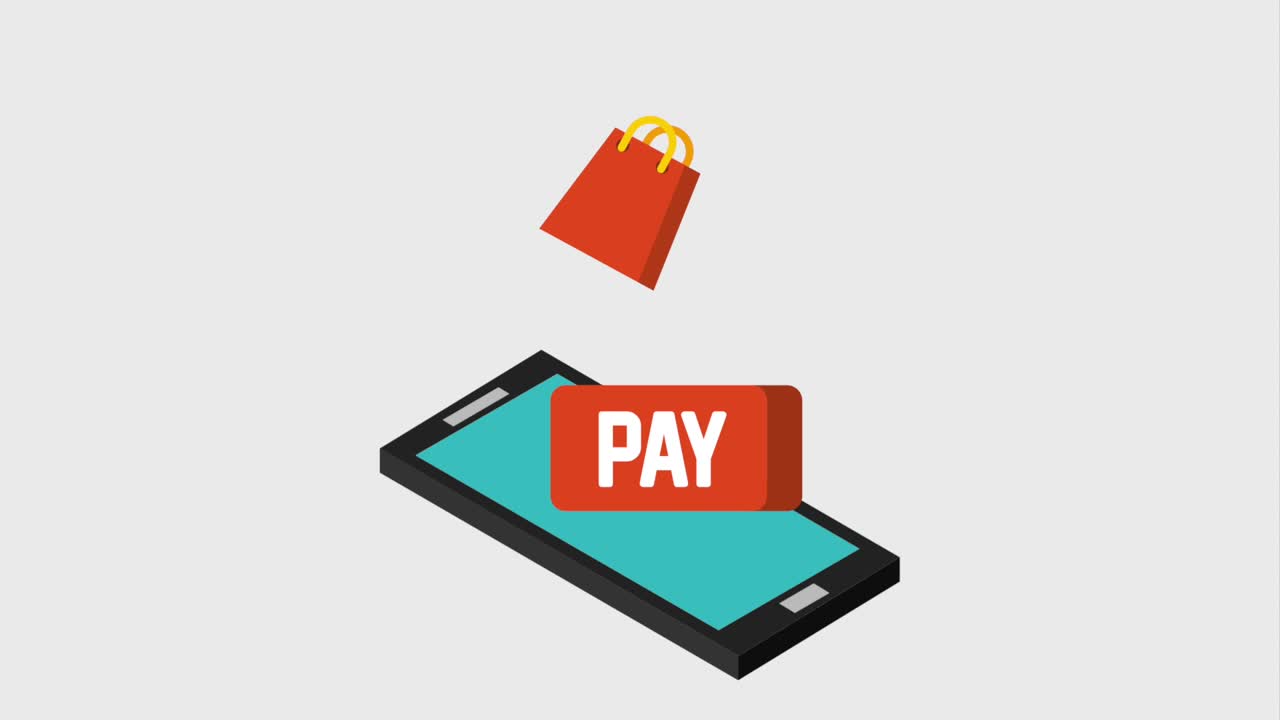 payment online digital animation