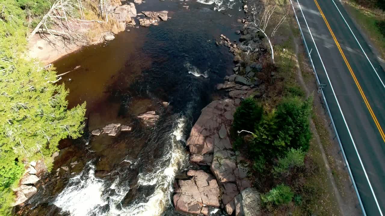 corriente corriente vista por un dron