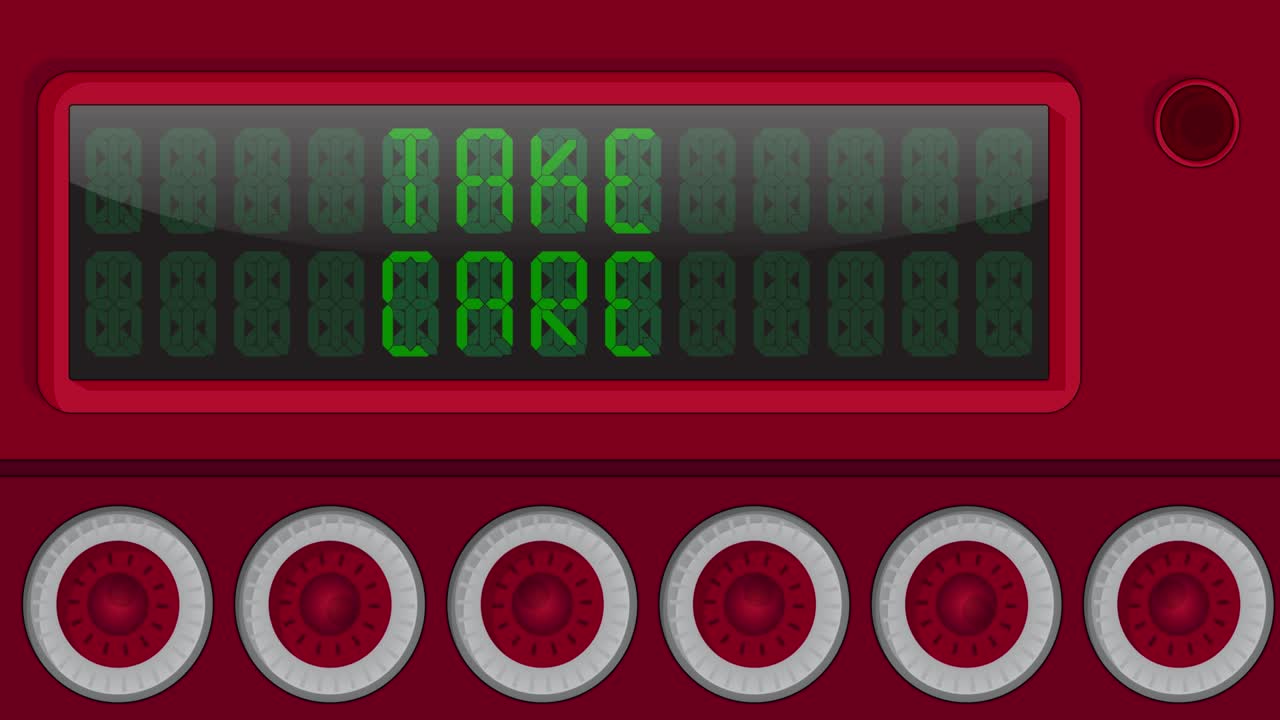 осторожно, текст на цифровой панели.