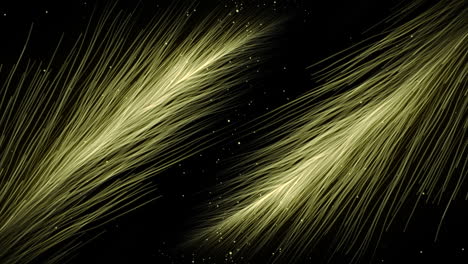 abstract gold particle design