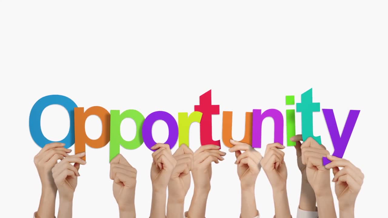 Hands holding up opportunity