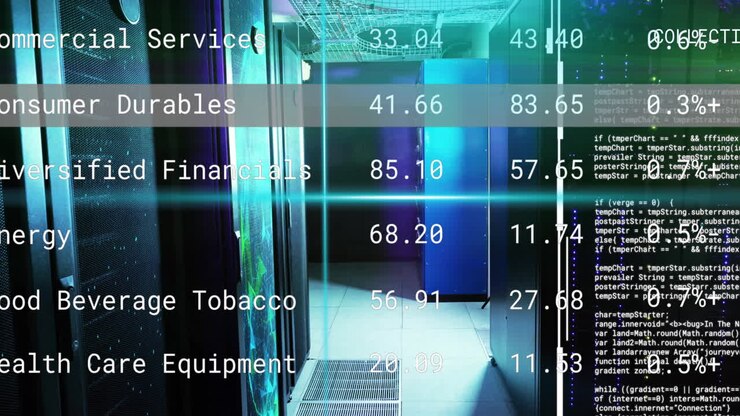 Animation of digital data processing over computer servers