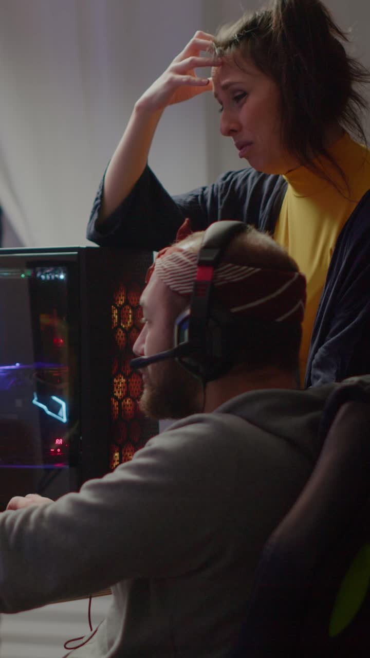 Gamer Couple's Emotional Reaction to Game Loss