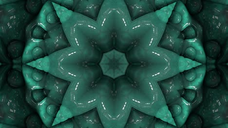 3d en bucle abstracto ornamentado fondo decorativo. caleidoscopio hipnótico.