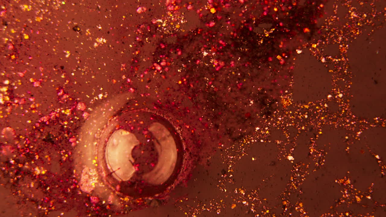 Abstract Red and Gold Glitter Texture
