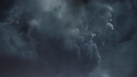 Tormentas-Eléctricas,-Nubes-Cumulonimbus-Espesas-Y-Oscuras-Y-Relámpagos