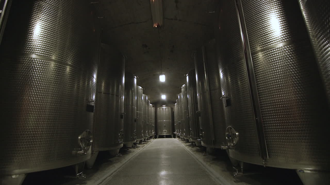 Wine Tanks in a Cellar