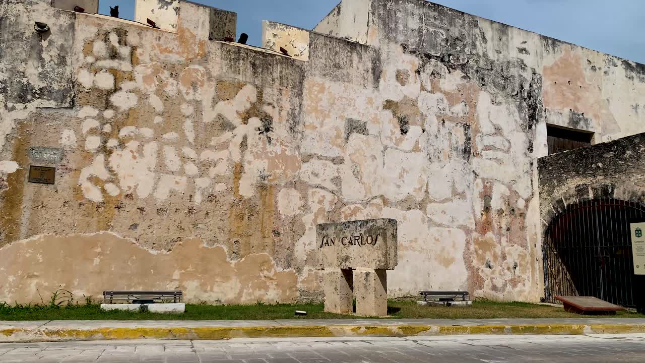 Timelapse in the Campeche wall at midday