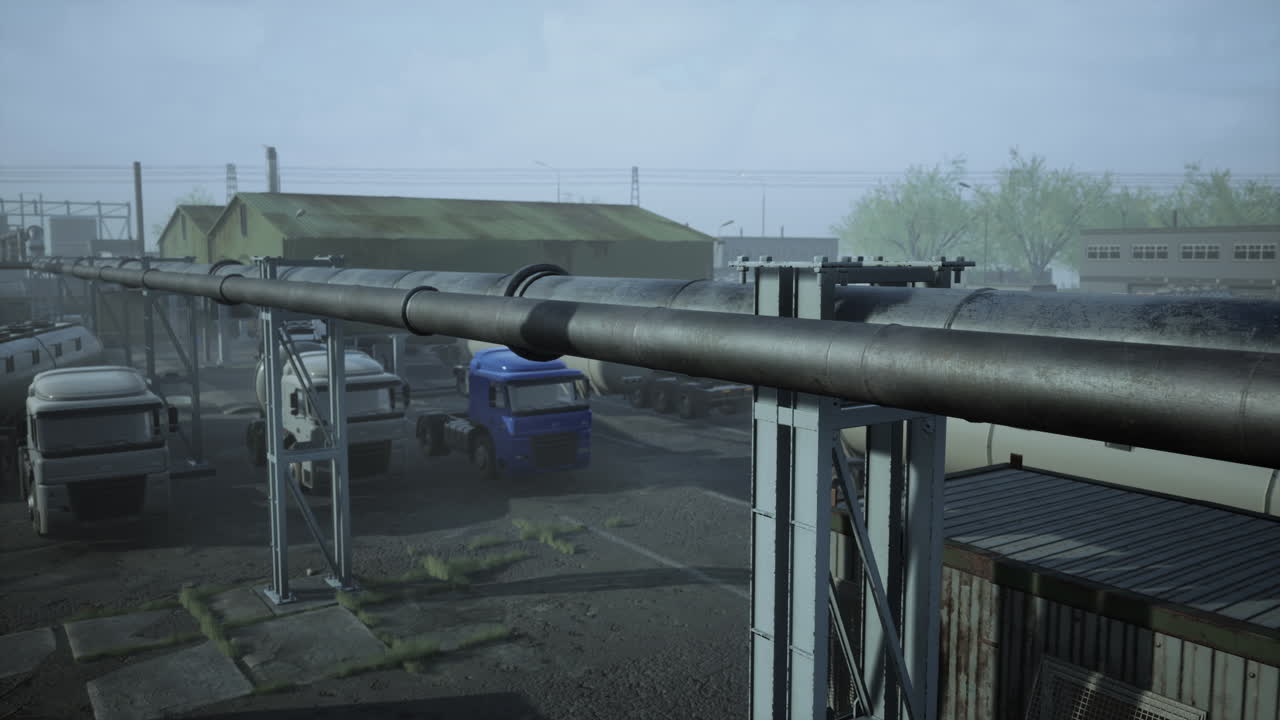 Oil and gas storage in small town