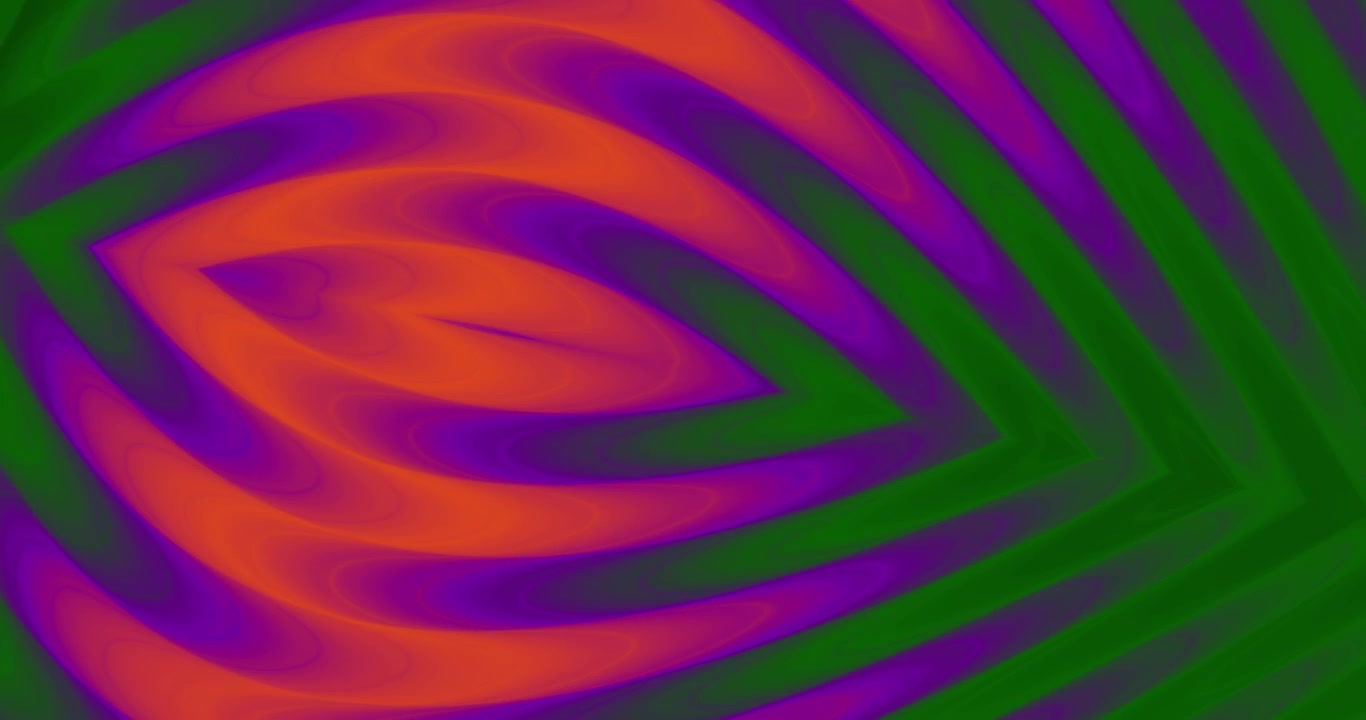 Abstract Pulsing Geometric Pattern in Purple and Orange