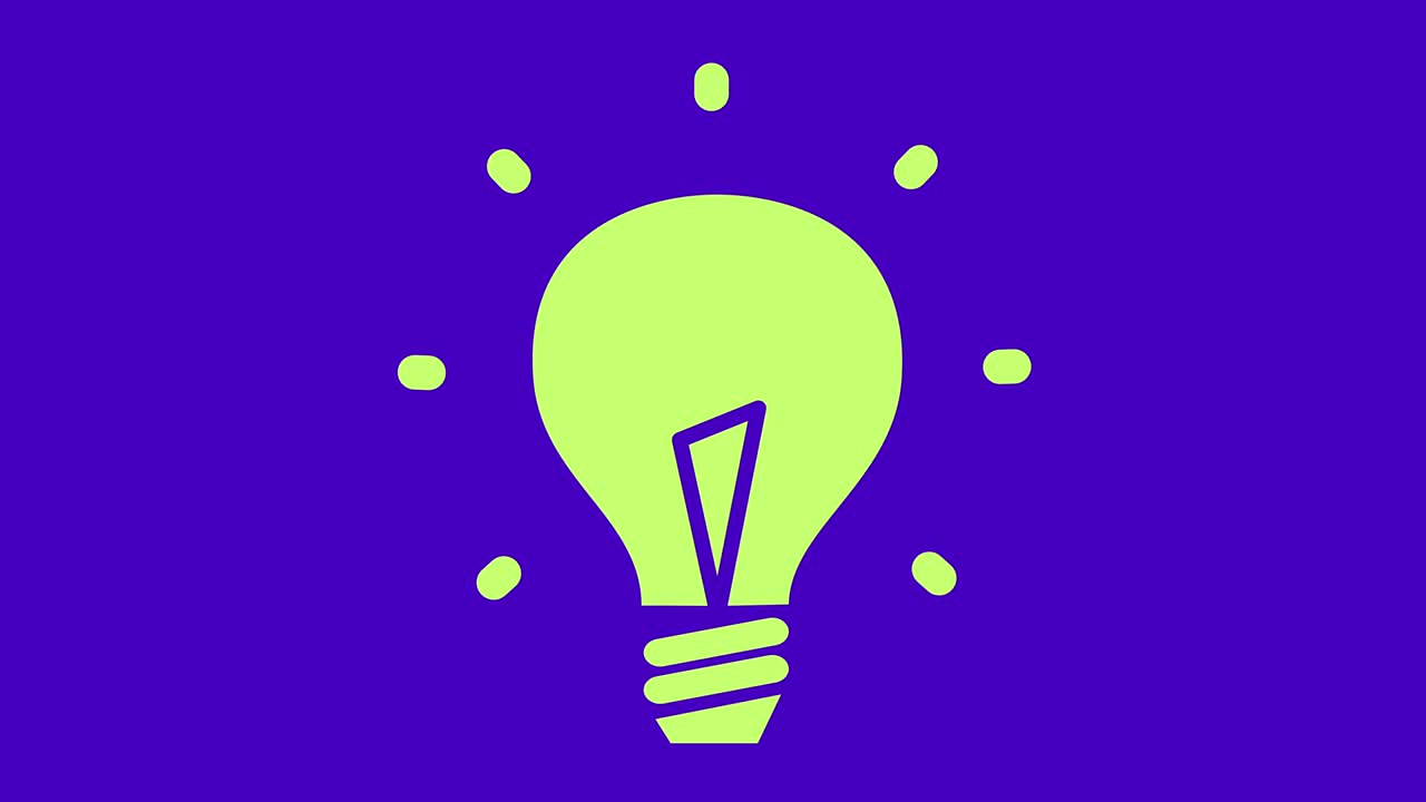 globos de habla transformándose en bombilla