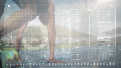 animación de estadísticas y procesamiento de datos sobre el corredor afroamericano