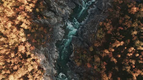 Aerial-view-of-the-Silfar-Canyon,-Norway