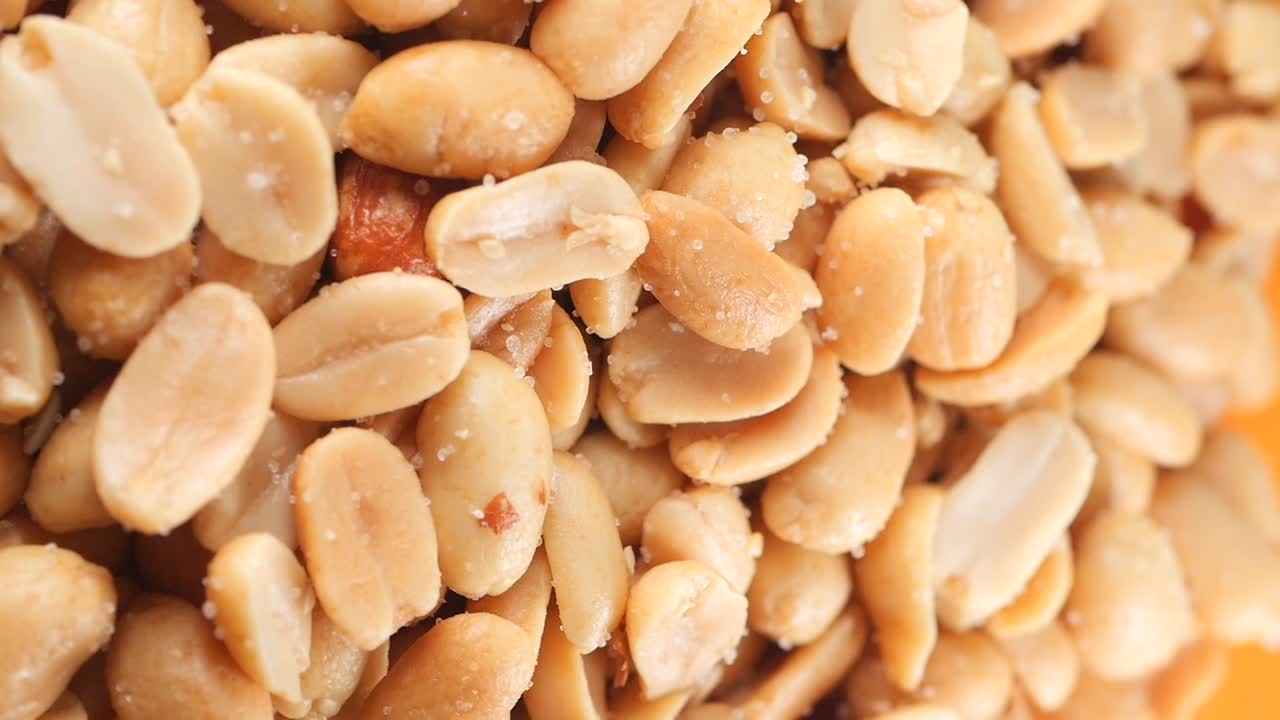 Close-up of Salted Roasted Peanuts