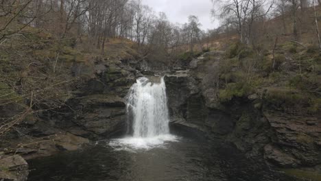 Wide-angle-shot-of-the-beautiful-Falls-of-Falloch-at-Loch-lomond