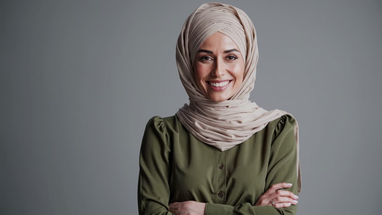 Smiling Woman in Hijab