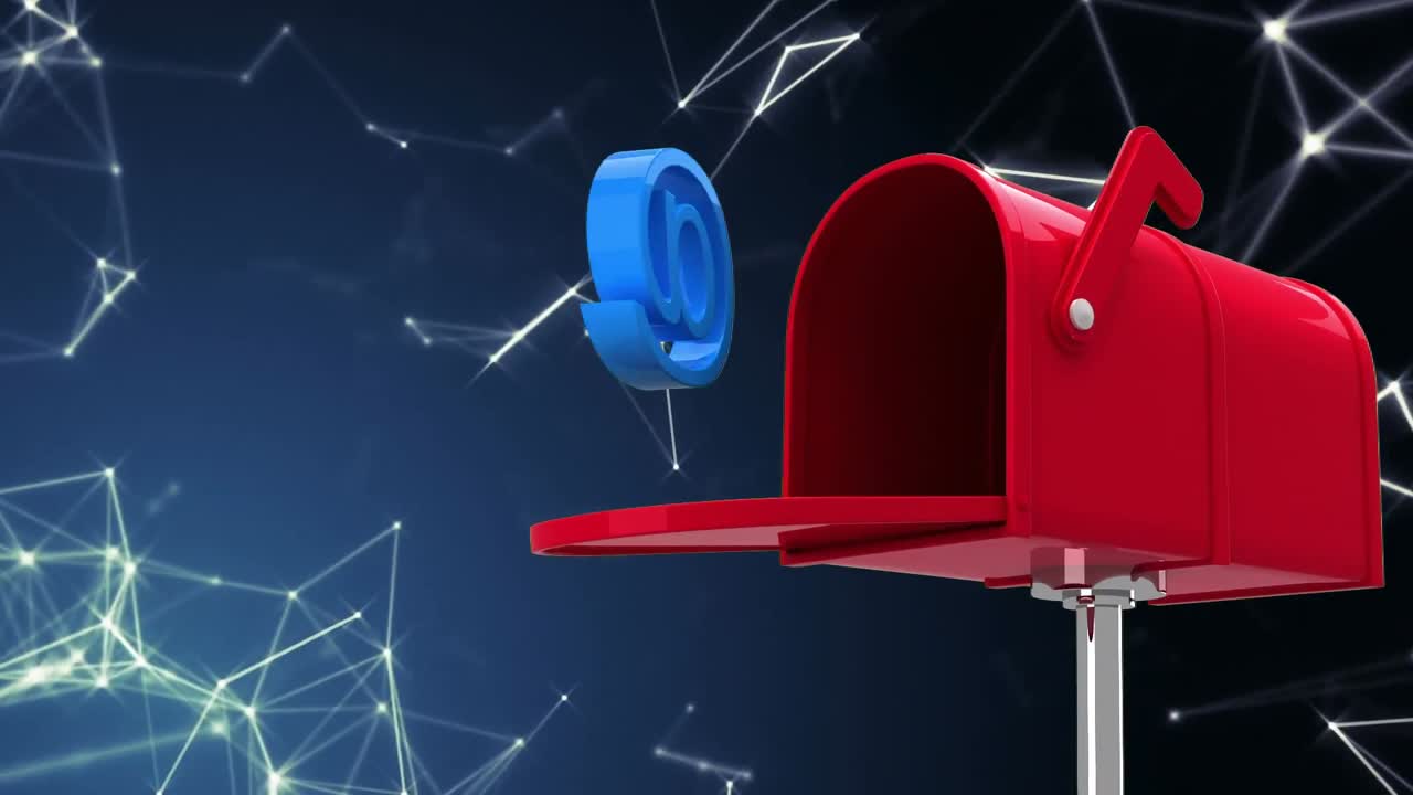 красный почтовый ящик