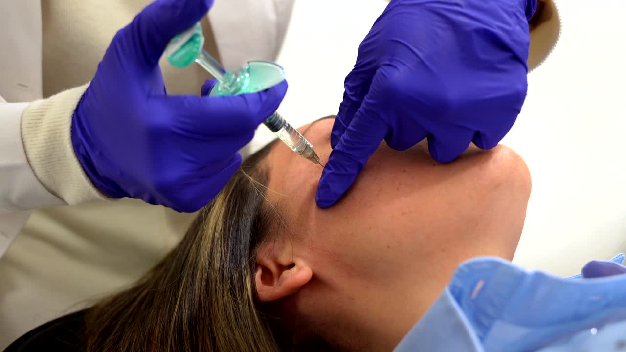 procedimiento de inyección cosmética