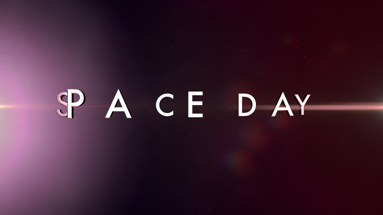 día espacial con destellos de estrellas en la galaxia.