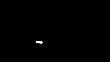 4k cloud animation. flat design animation of cloud on black and chroma key background. cloud line icon. technology concept