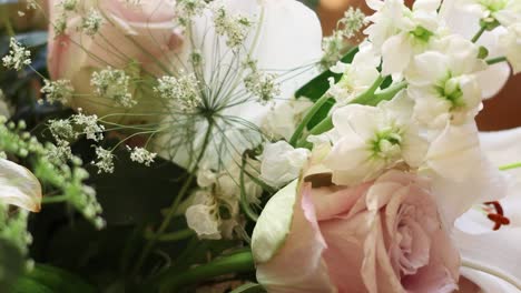 A-valentines-bouquet-with-white-lilies-and-pink-roses