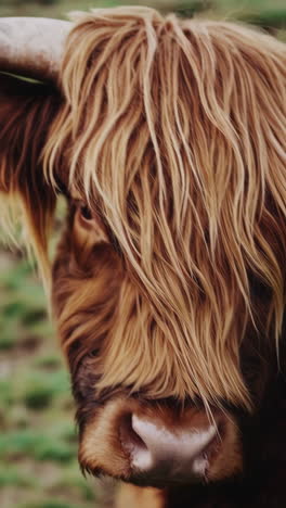 close-up of a highland cow