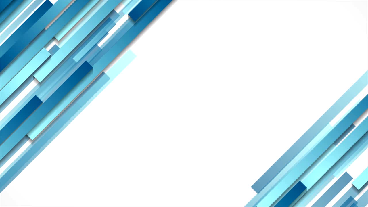 Blue geometric abstract tech motion design | Premium Stock Video Footage