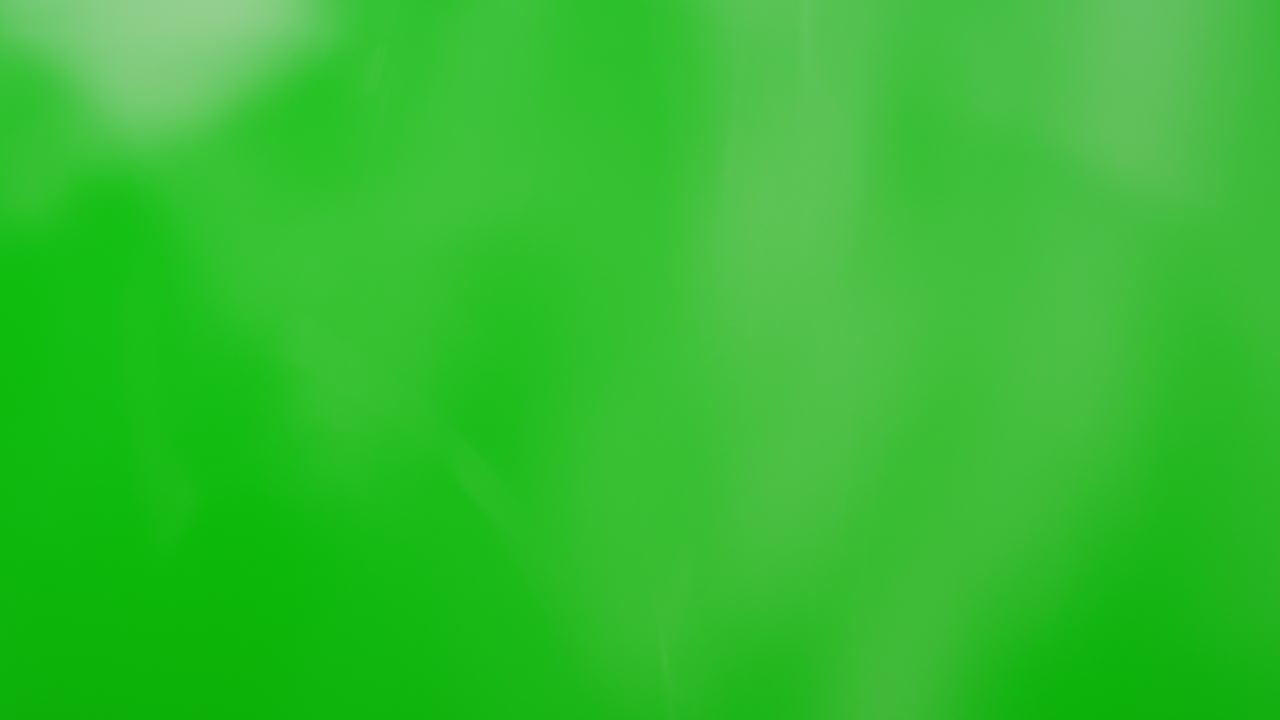 White Smoke Against Green Screen