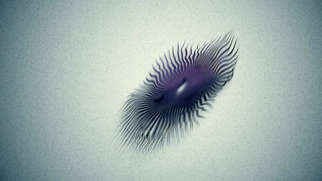 fondo abstracto forma orgánica segmentada giratoria