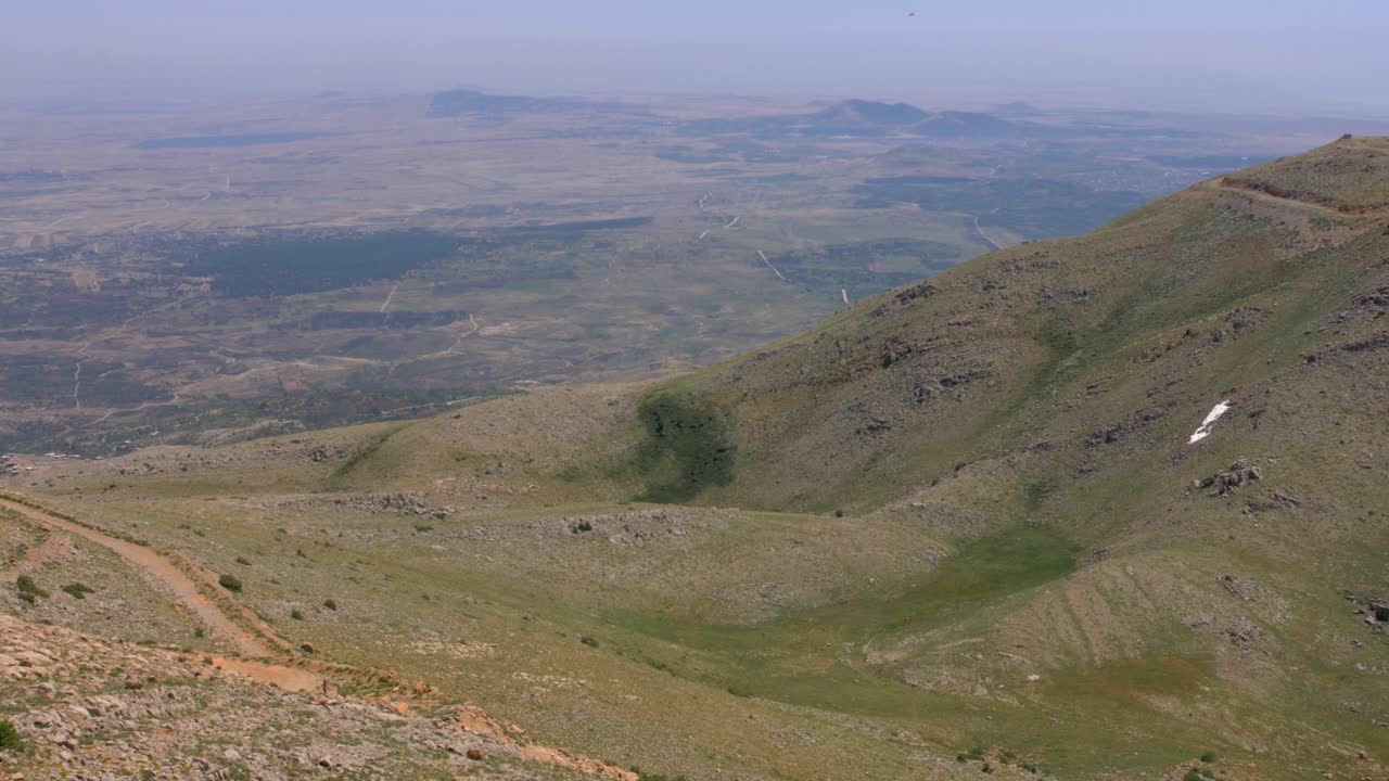 Pendio del Monte Hermon e Alture del Golan sullo sfondo, Israele