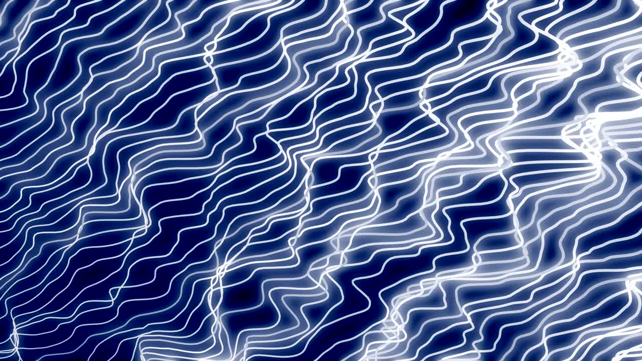 4K Abstract ultraviolet light glowing neon lines.