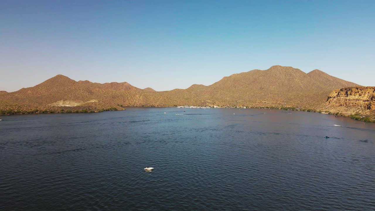 Saguaro Lake Marina Arizona Drone Shot May 2021