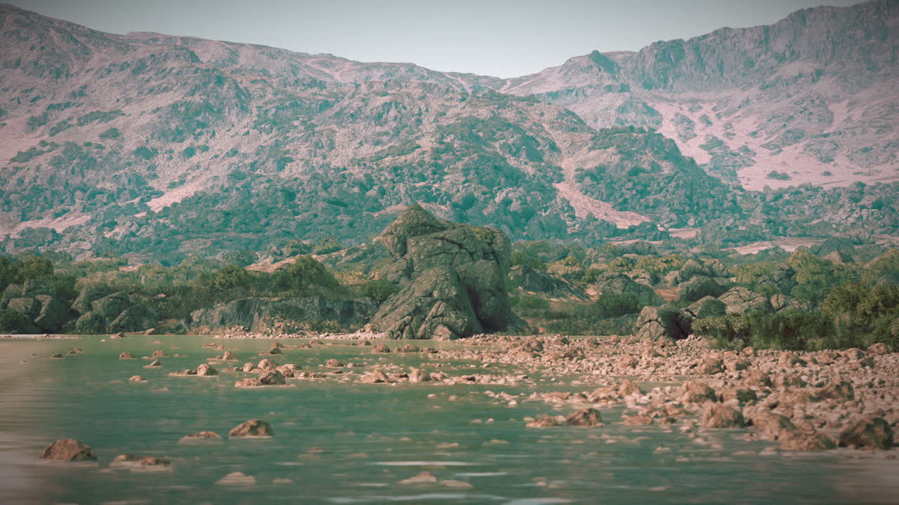 impresionante paisaje de lagos de montaña