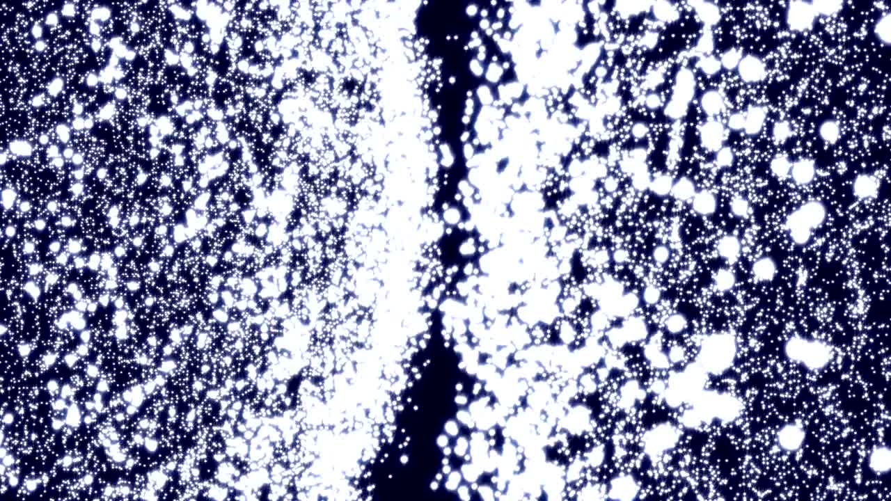 fondo digital abstracto con partículas en movimiento y parpadeantes sobre fondo negro.