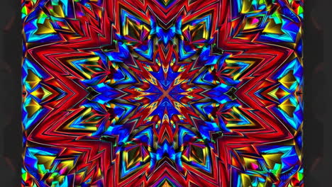 diseño de mandala abstractamente colorido