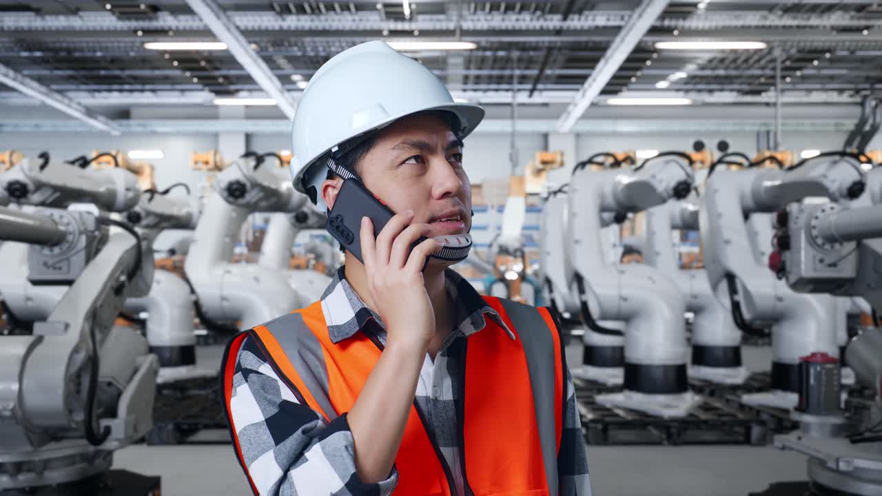 전화로 공장 노동자