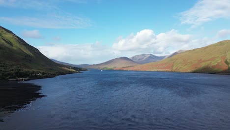 Aerial-of-the-Connemara-Loop,-Leenane,-an-picturesque-and-scenic-location-in-the-western-part-of-Ireland,-known-for-its-breathtaking-landscapes