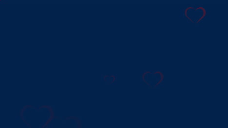 animation of red pattern moving in hypnotic motion on blue background