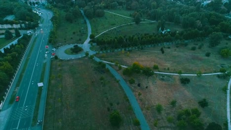 Aerial-clip-of-Bucharest,-Romania-by-DJI-Phantom4pro