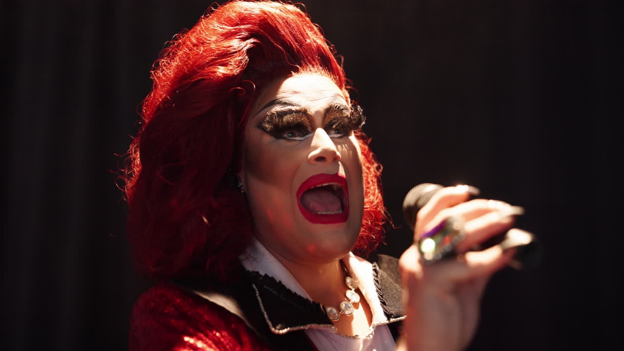 Drag Queen Performing on Stage