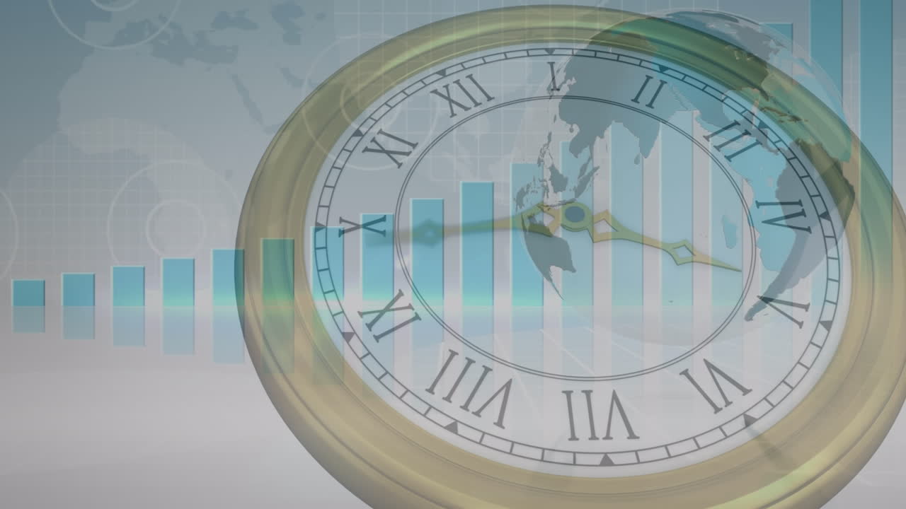 데이터 처리 및 글로브 오버 타이머의 애니메이션