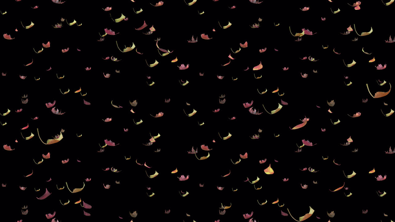 알파와 함께 가을 루프 타일 떨어지는 잎