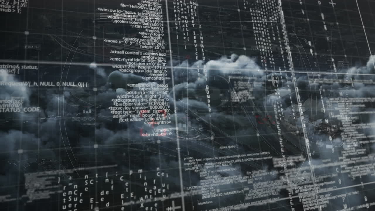 Binary digital interface against clouds