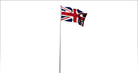 union flag against white background