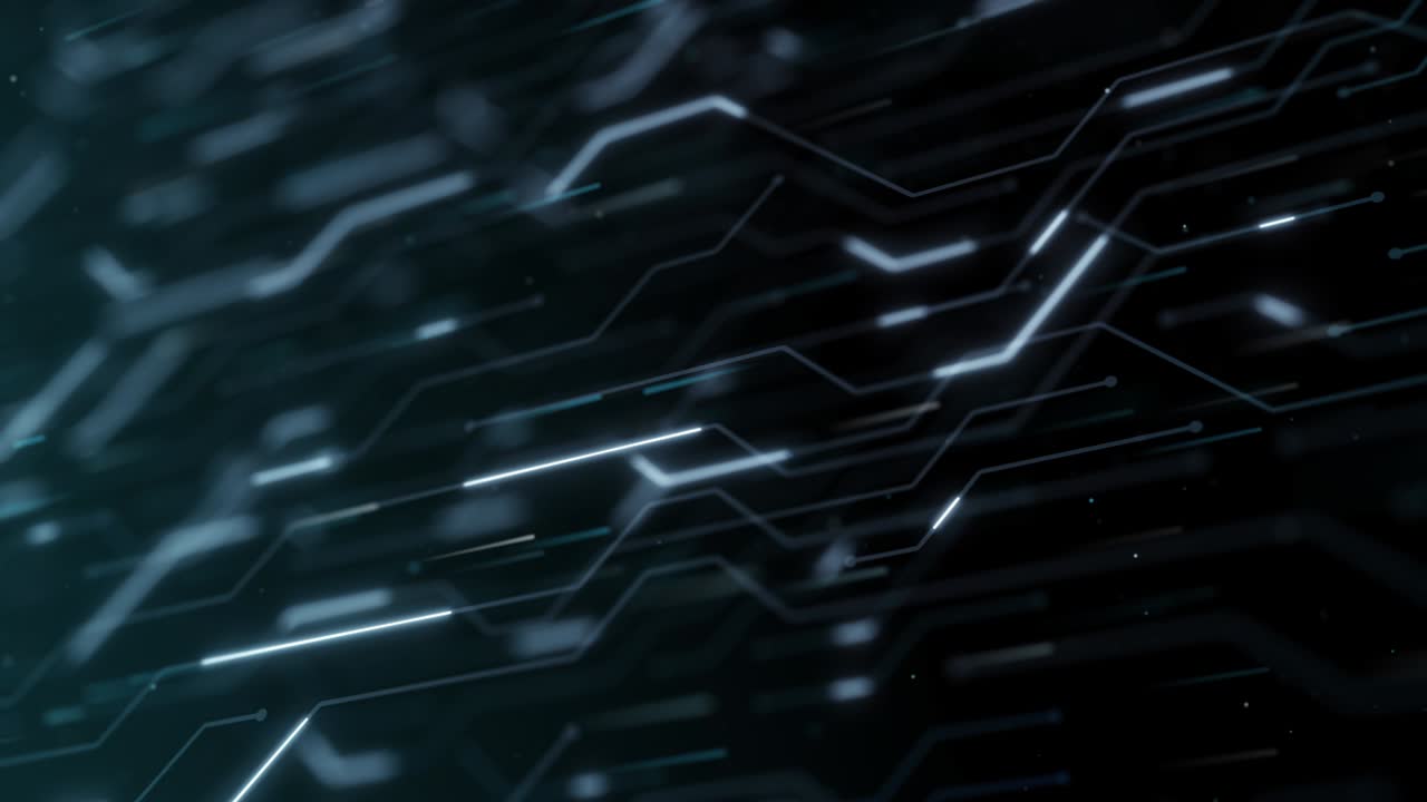 4k de alta tecnología bucle sin costuras de la placa de circuitos futurista.