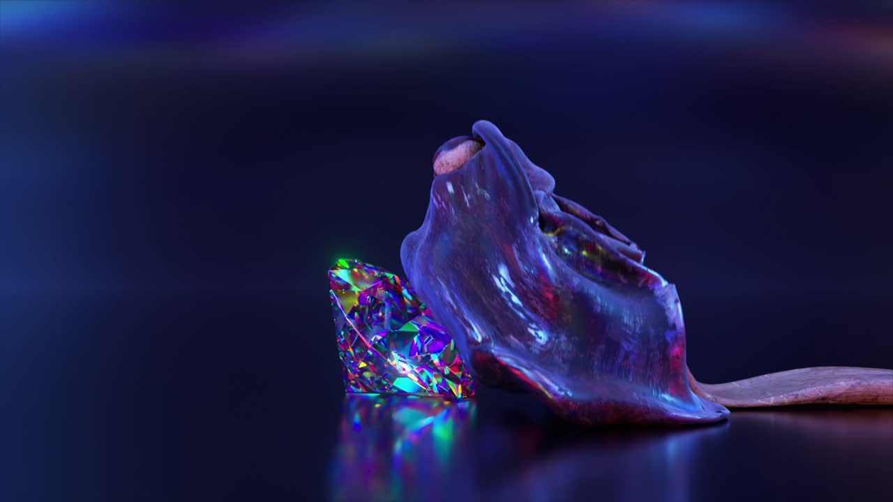 Diamante e martello astratti